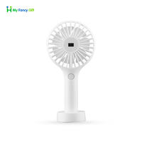 Portable USB Display and Hand Fan with Digital LED Screen+HCF0025